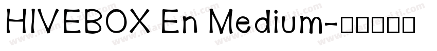 HIVEBOX En Medium字体转换